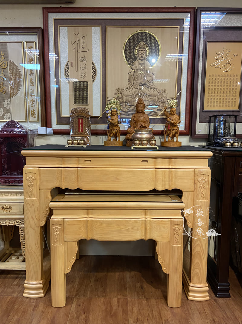 佛桌參考照 - 歡喜緣佛具店-新北市佛具專賣、客製化木雕神像